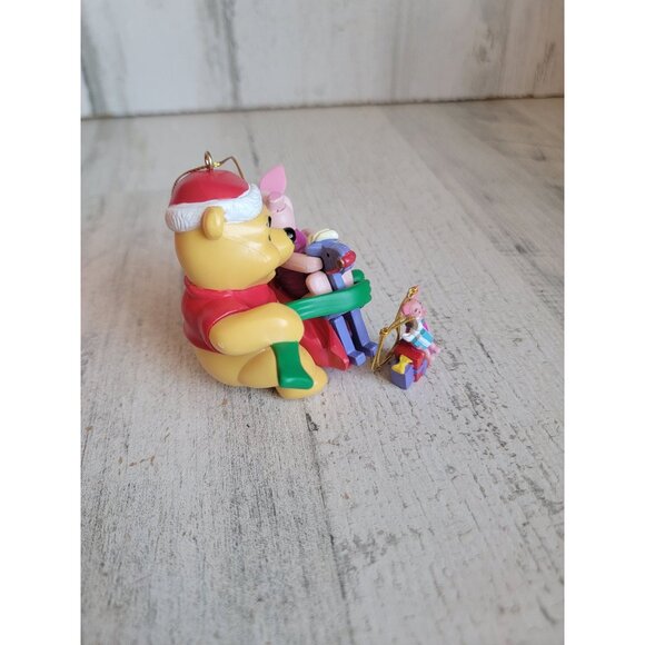 Vintage Winnie Pooh piglet rocking horse me ornament Xmas set - Picture 5 of 6